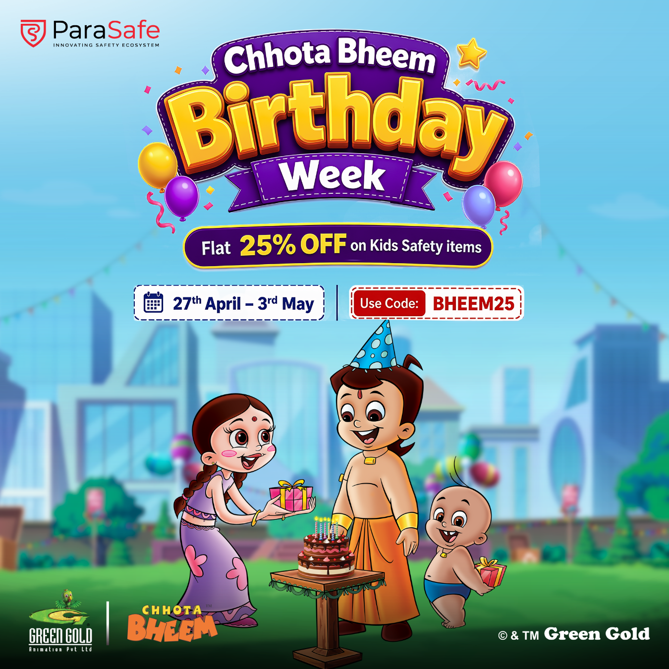 Chhota Bheem Birthday Banner