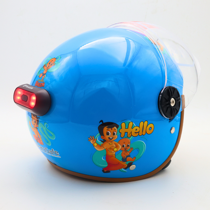 ParaSafe Child Helmet With LED Blinker | Chhota Bheem Design