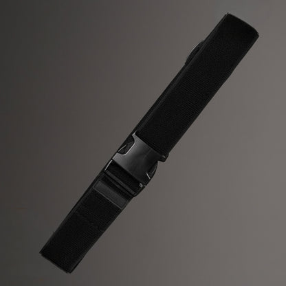 ParaSafe Black belt with a buckle on a gray background