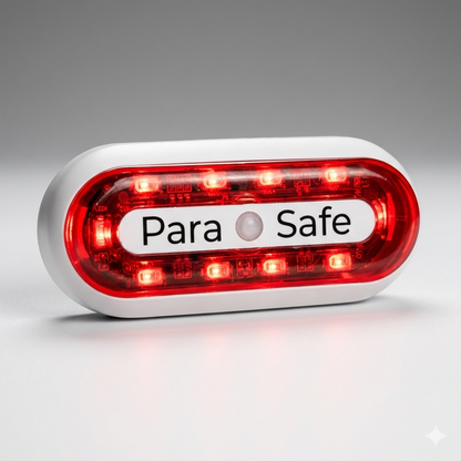 Parasafe HELMET BLINKER light on a white background