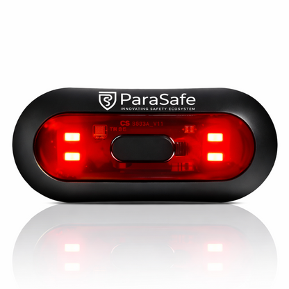 Parasafe HELMET BLINKER light on a white background