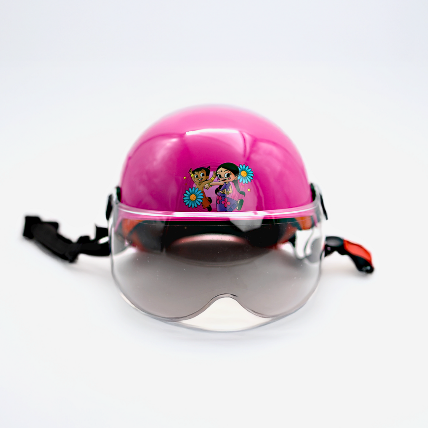 Adjustable Kids Cycling Helmet with Detachable LED Light – Chota Bheem Design