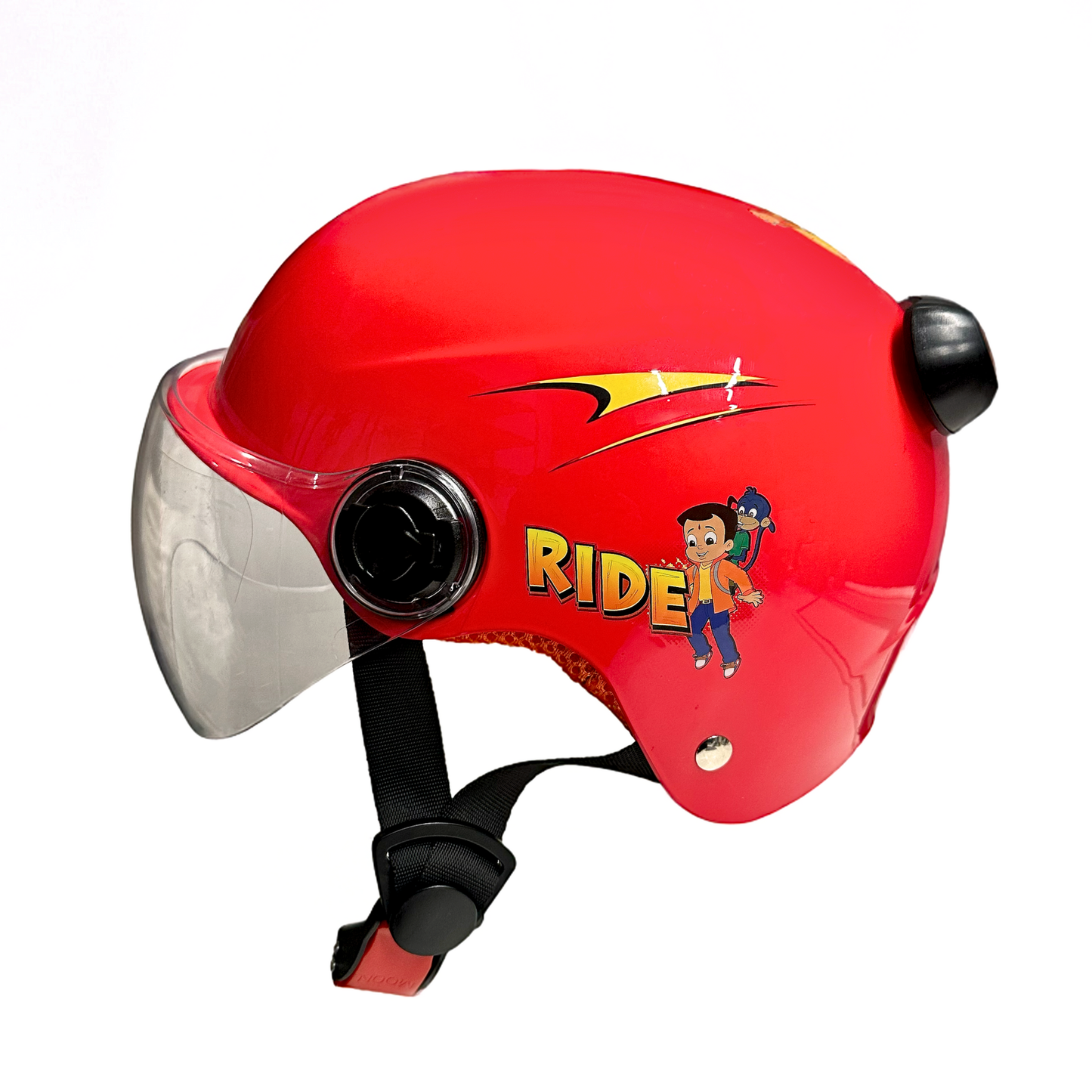 Adjustable Kids Cycling Helmet with Detachable LED Light – Chota Bheem Design